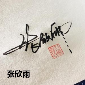 张欣雨的签名设计